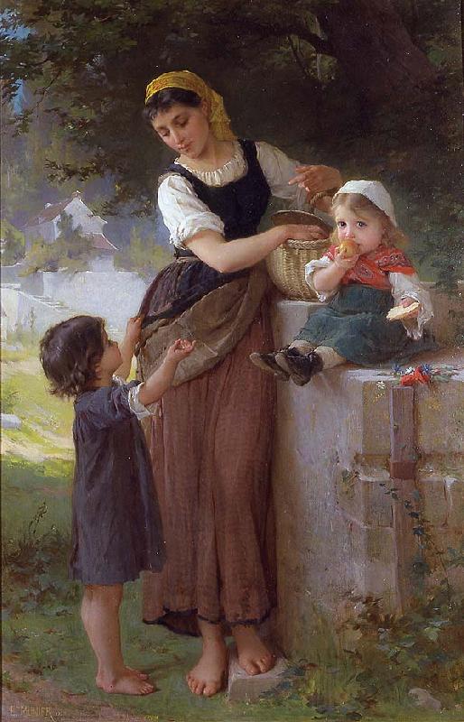 Emile Munier May I Have One Too France oil painting art
